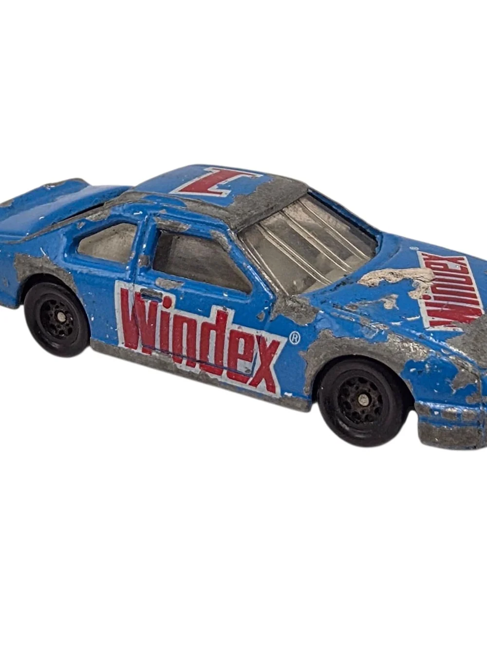 Vintage 80s 90s Nascar Windex Car Promo #1 Blue Racing Die Cast 1/64 Loose